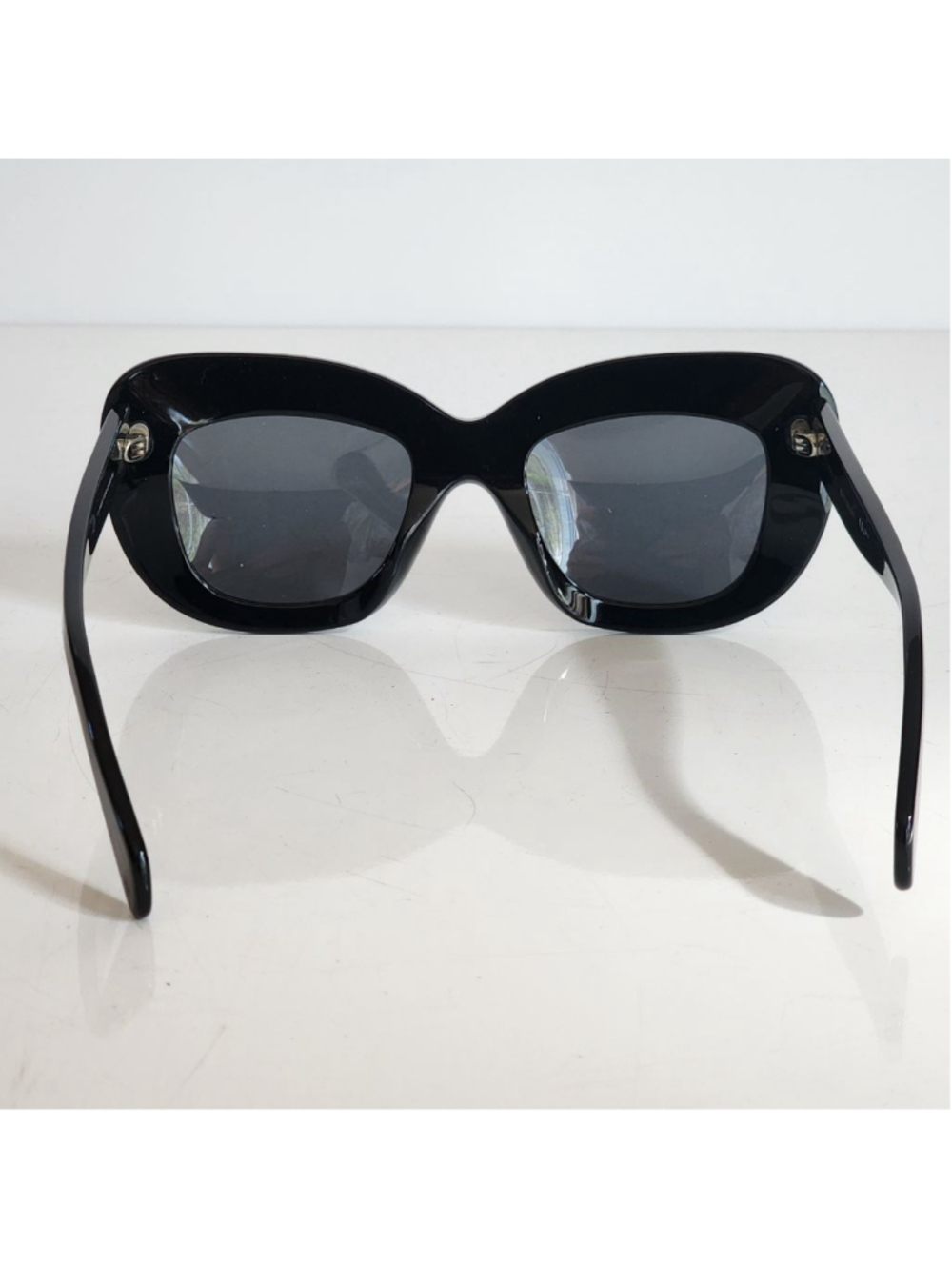 CELINE Black Oversized Square Sunglasses CL 41432/S 807 - Picture 6 of 10